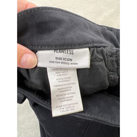 Joe's Jeans Flawless The Icon Very Soft Mid Rise Skinny Black Jean Fall Capsule - Picture 5 of 9